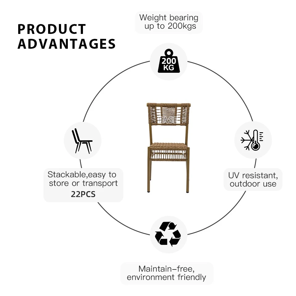 Aluminum Commercial Restaurant Chairs high quality