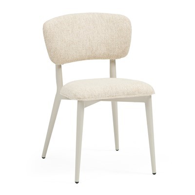 Polstrede restaurantstoler i aluminium